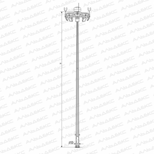 ПМО-25 высокомачтовая опора